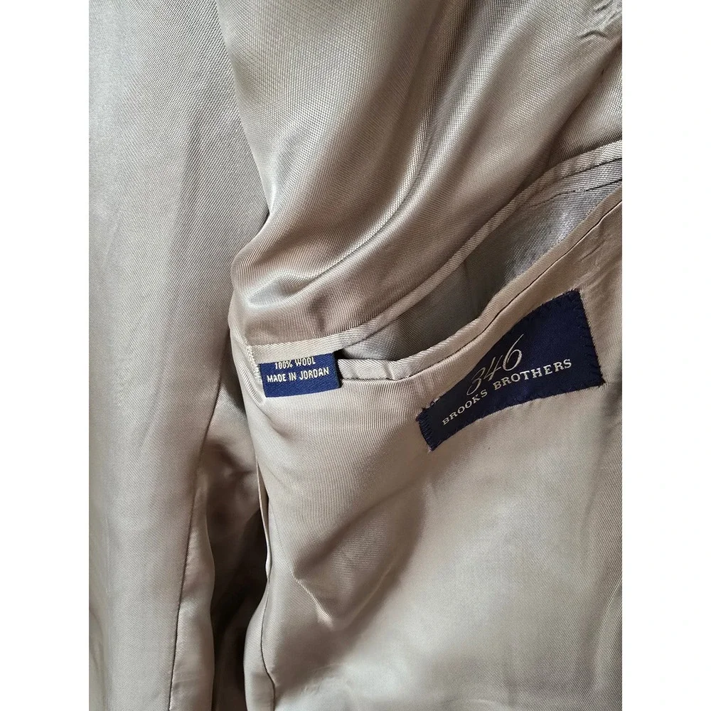 Brooks Brothers 346 Mens‎ 100% Wool Houndstooth Two Button Blazer Sport Coat